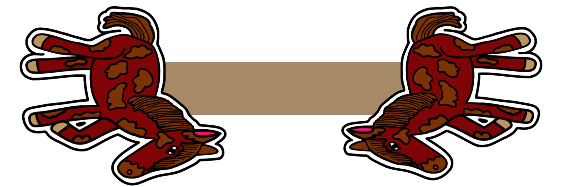 Cute Cartoon Horse Mama Cut Out Magnetic Laminated Bookmark for Farm Animal Lovers product image (2)