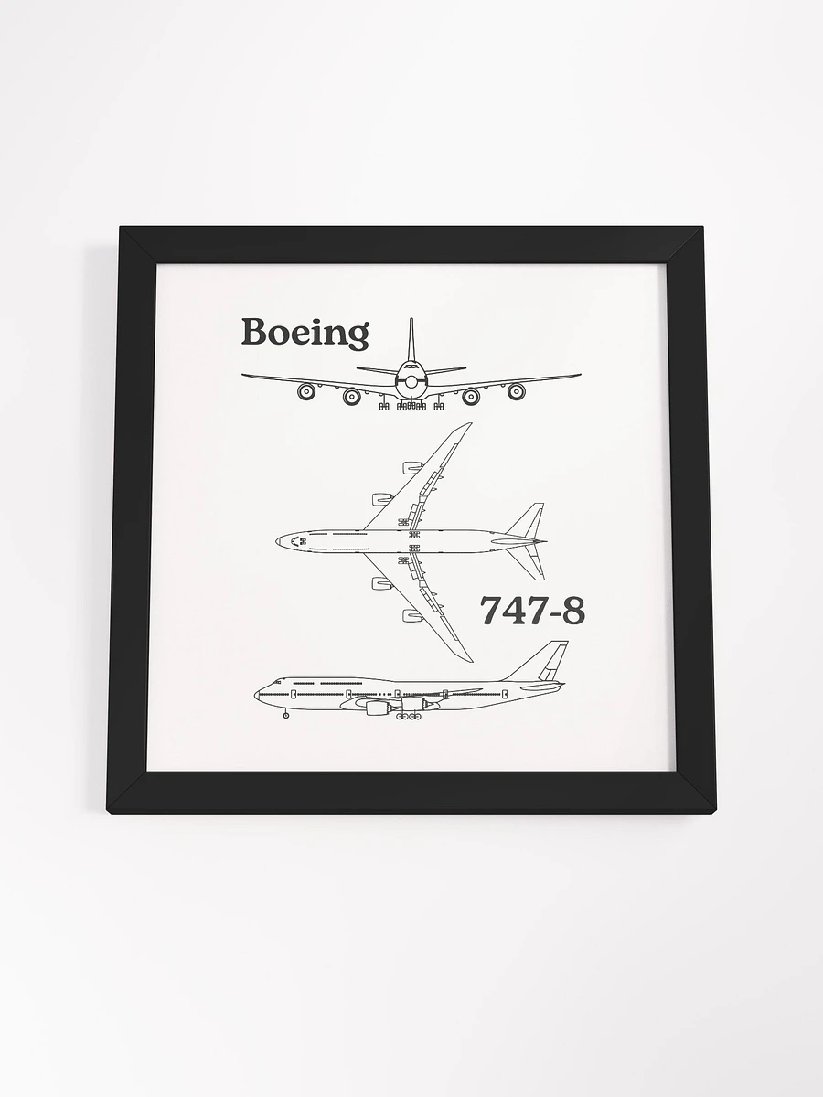 Boeing 747-8 Blueprint Framed Poster product image (22)