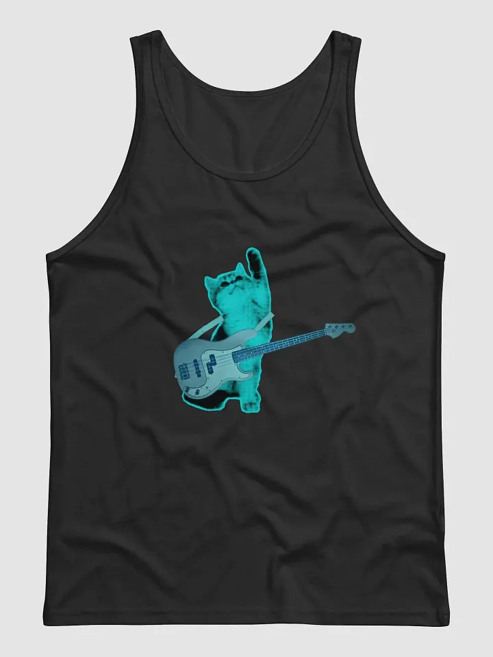 Blue Cat Bassist Tank Top product image (1)