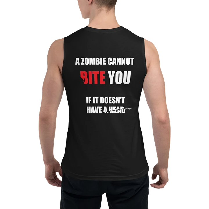 A Zombie Cannot Bite You - Black Sleeveless product image (1)