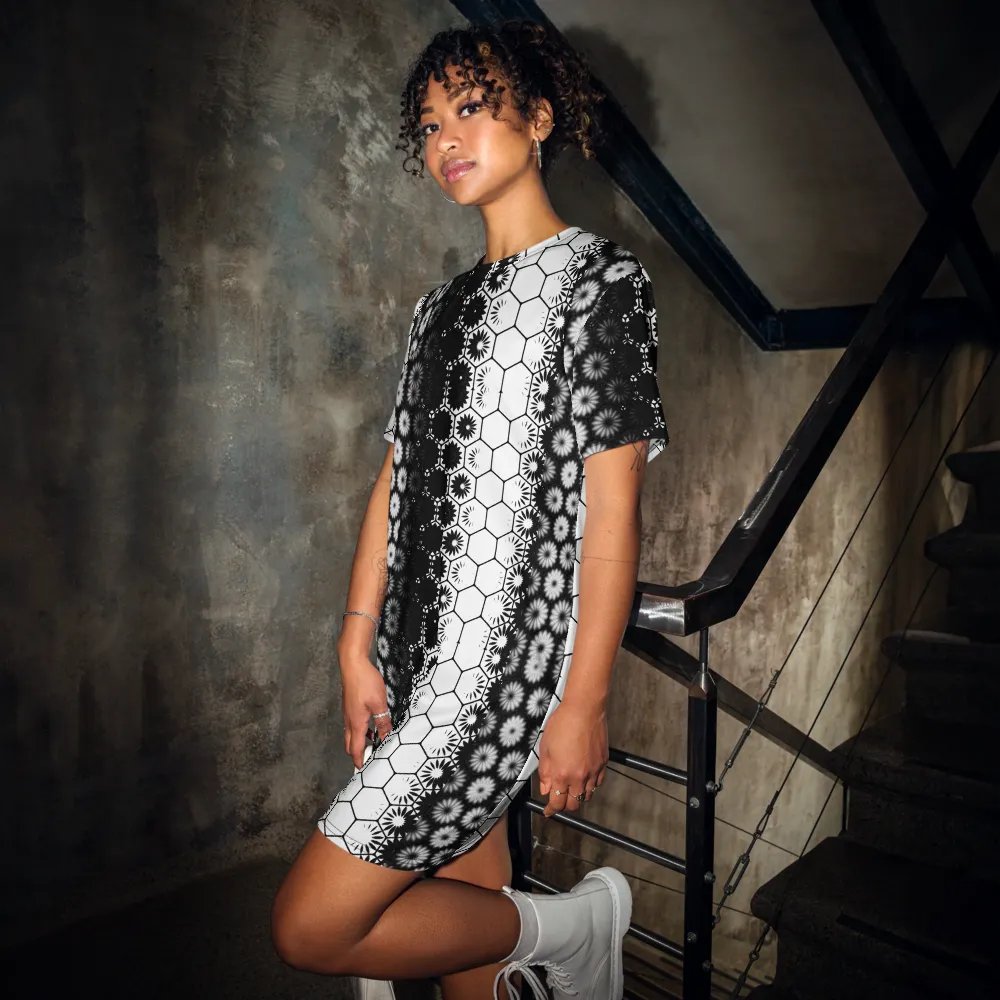 Black and White, T-Shirt Dress, Summer Dress product image (5)