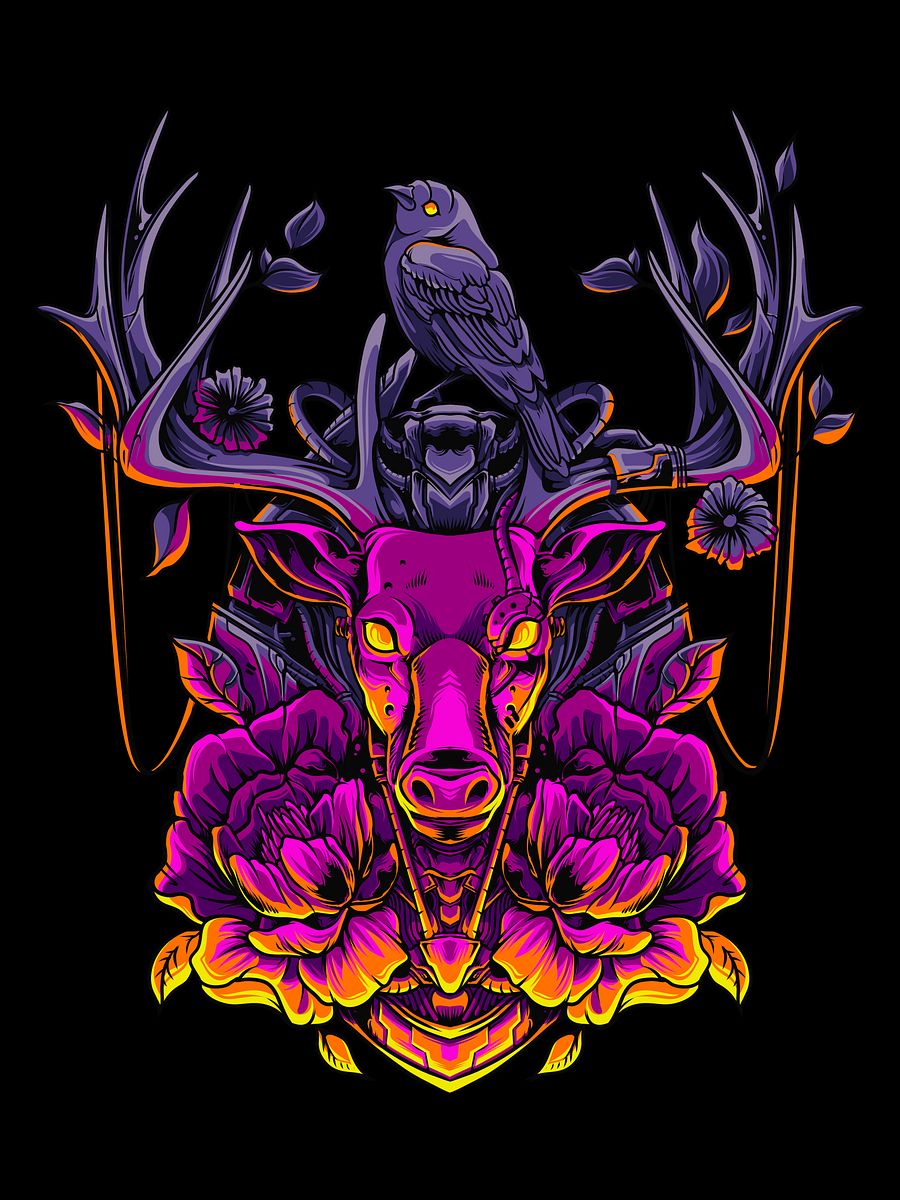 NEW - The Stag and The Raven [13x16] product image (1)