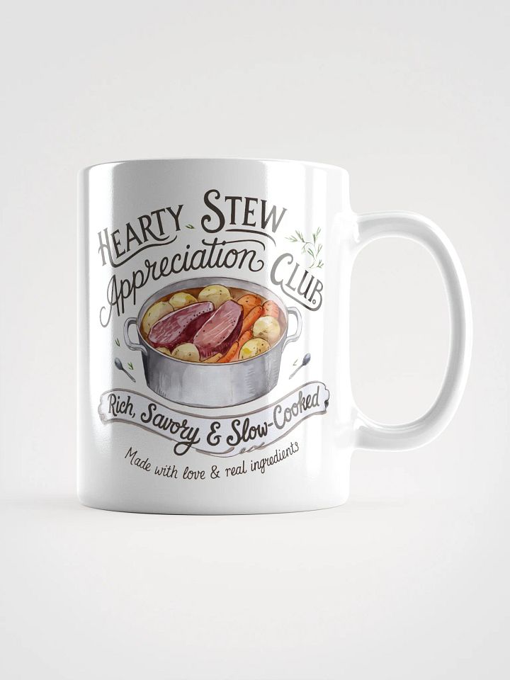 Hearty Stew Appreciation Club White Glossy Mug product image (2)