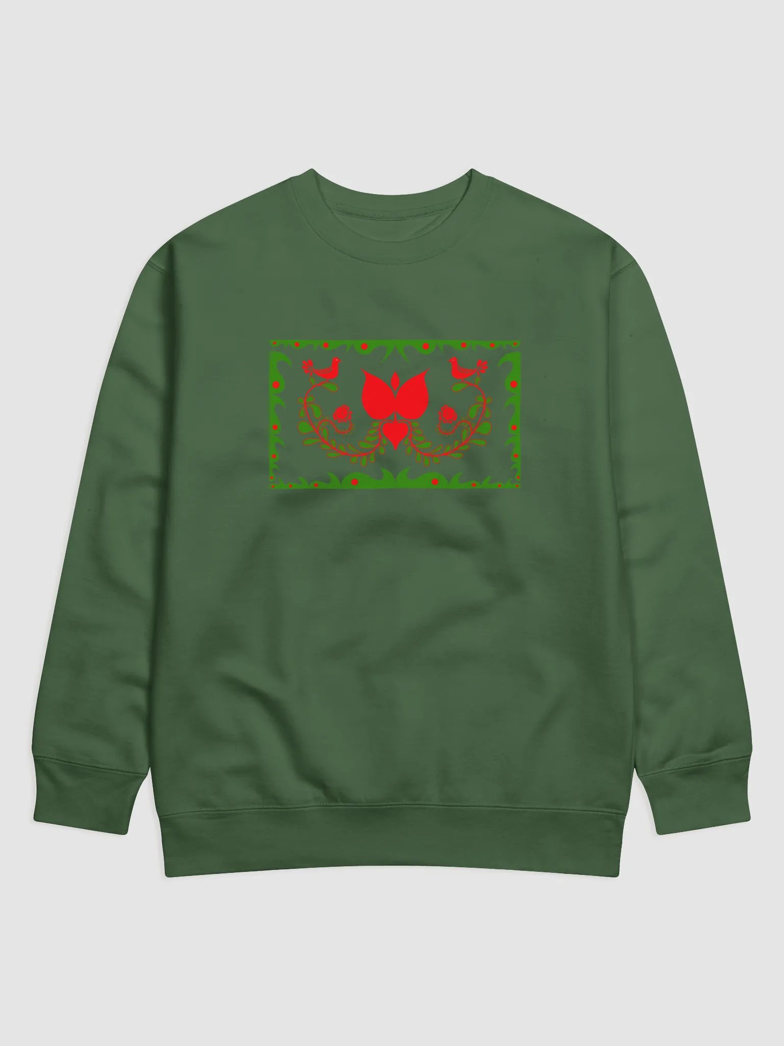 Hungarian Green Folk-Art Premium Sweatshirt product image (1)