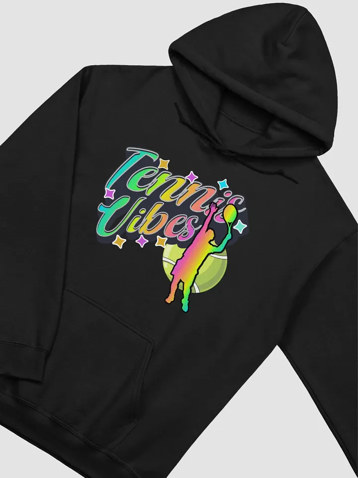 Tennis Vibes Male Neon Rainbow Hoodie product image (2)
