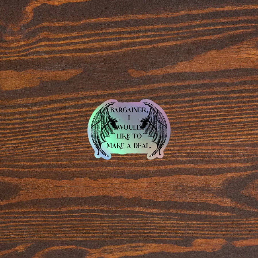 Bargainer Calling Card Holographic Sticker product image (4)