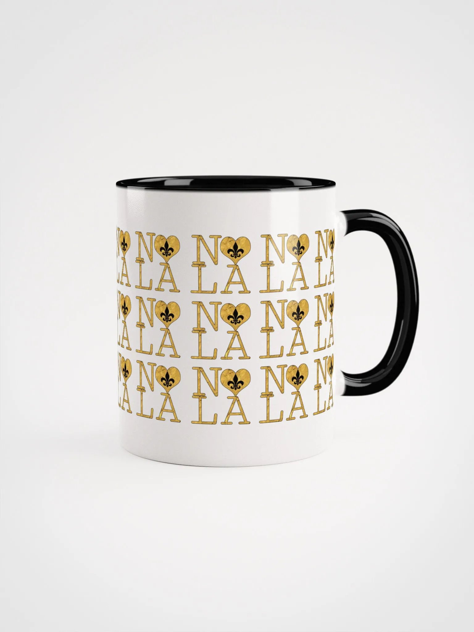 I LOVE NOLA **LEGACY COLOR MUG** (GOLD WRAP FULL INFINITY WALL) product image (1)