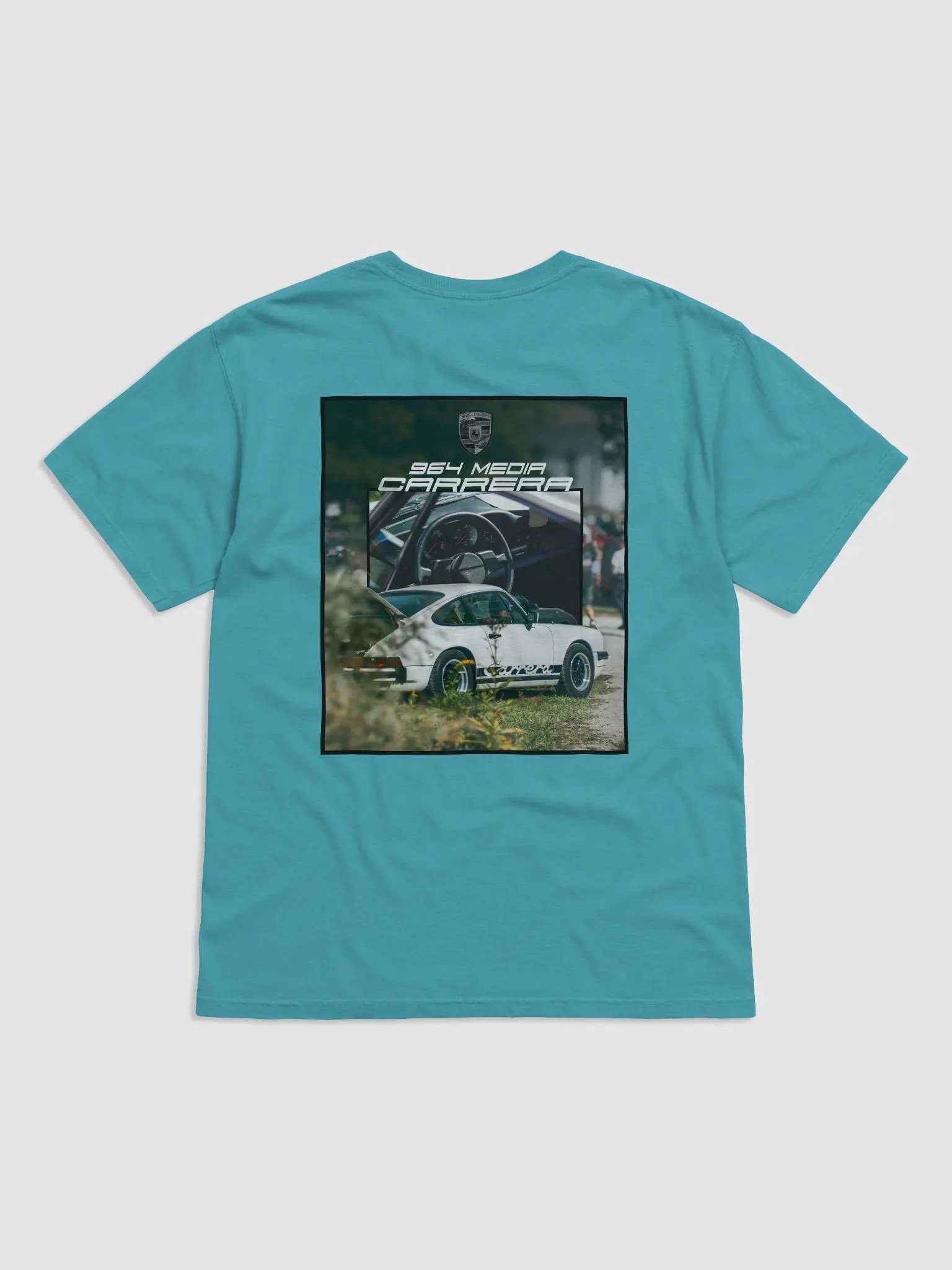 964 Media Tee - Lagoon Blue product image (2)