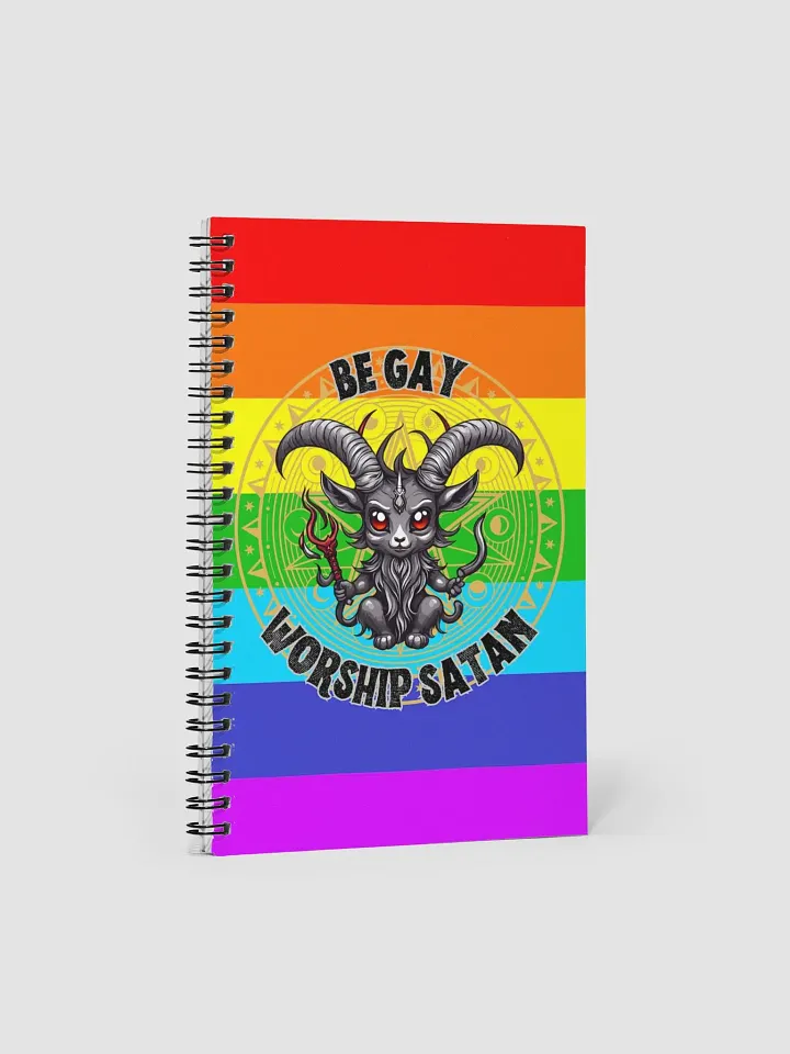 Be Gay Worship Satan Notebook product image (1)