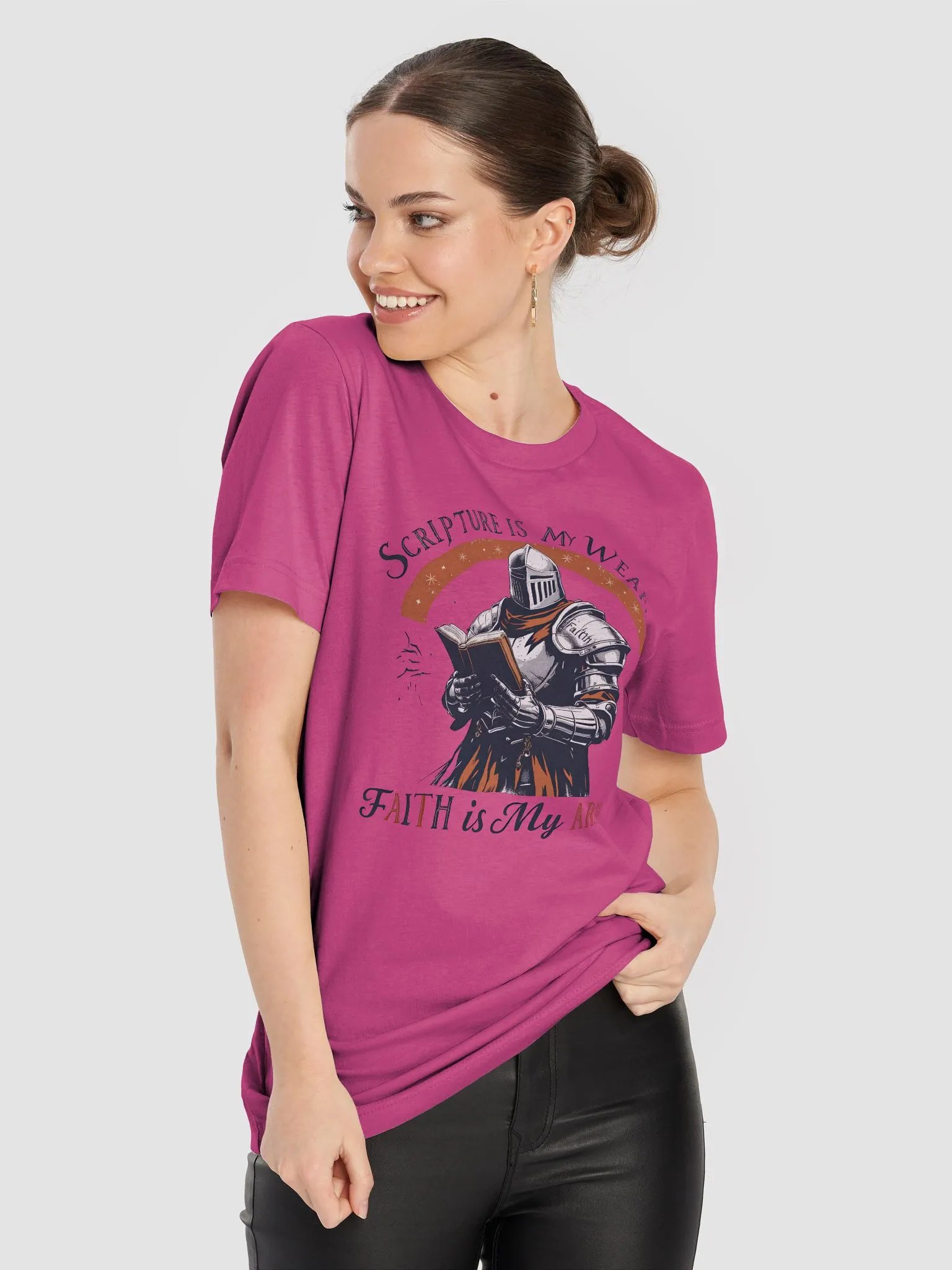 Scripture is My Weapon, Faith is My Armor T-Shirt product image (29)