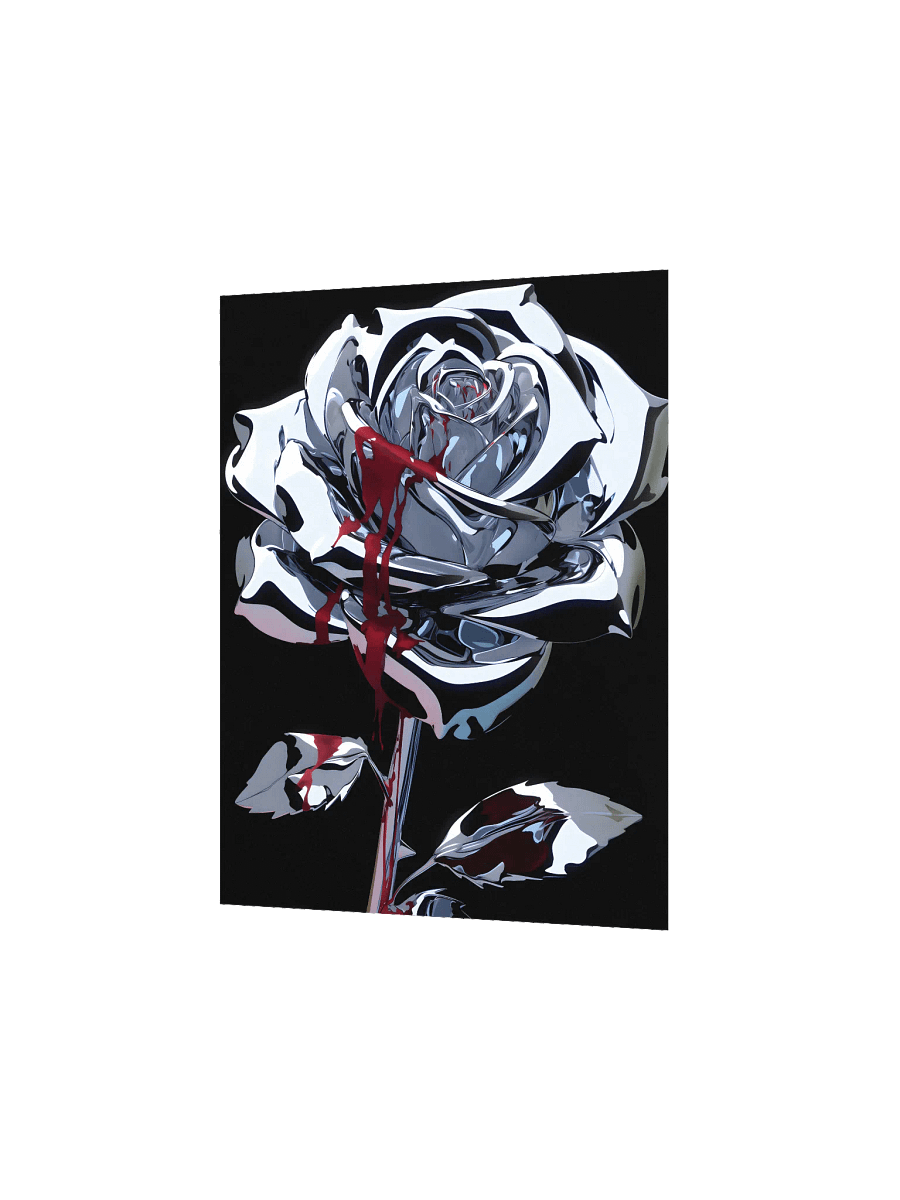 Bleeding Metallic Rose Matte Poster product image (2)