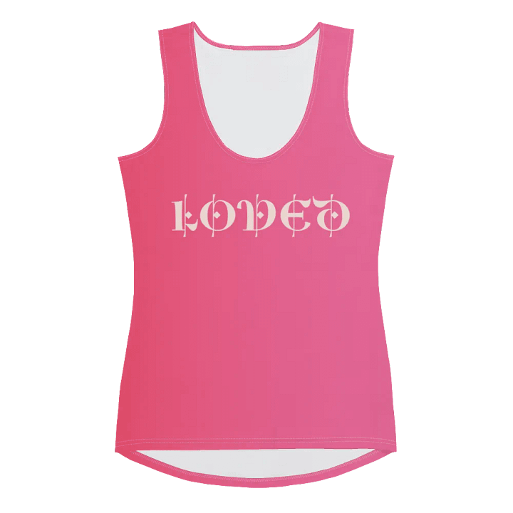 “Loved” Pink All-Over Tank product image (2)