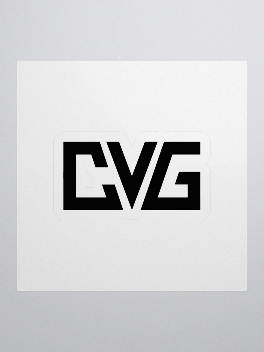 CVG Black Logo Kiss-Cut Sticker product image (2)