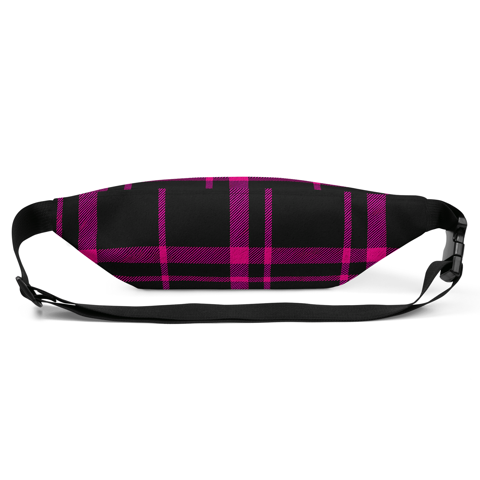 Black and Pink Plaid Fanny Pack (Waist Bag) product image (3)