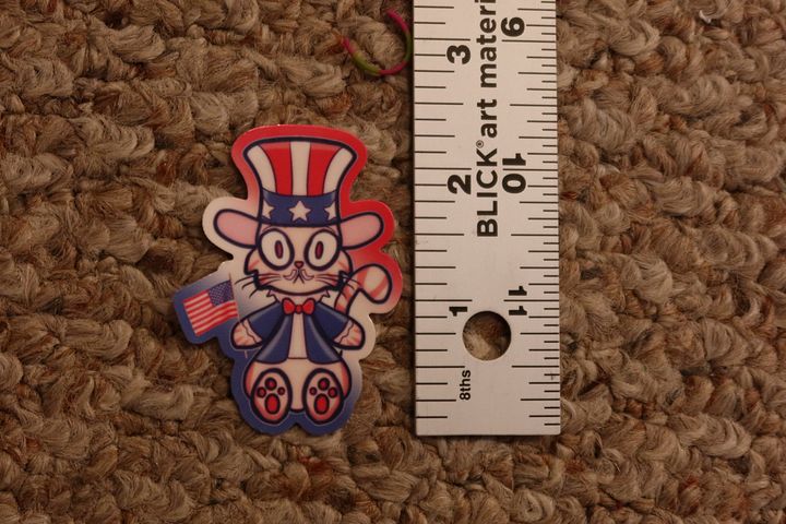 Uncle Sam American Cat sticker product image (2)