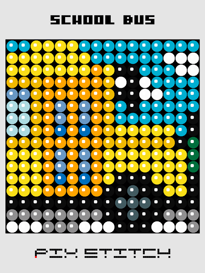 School Bus Pixel Art product image (1)