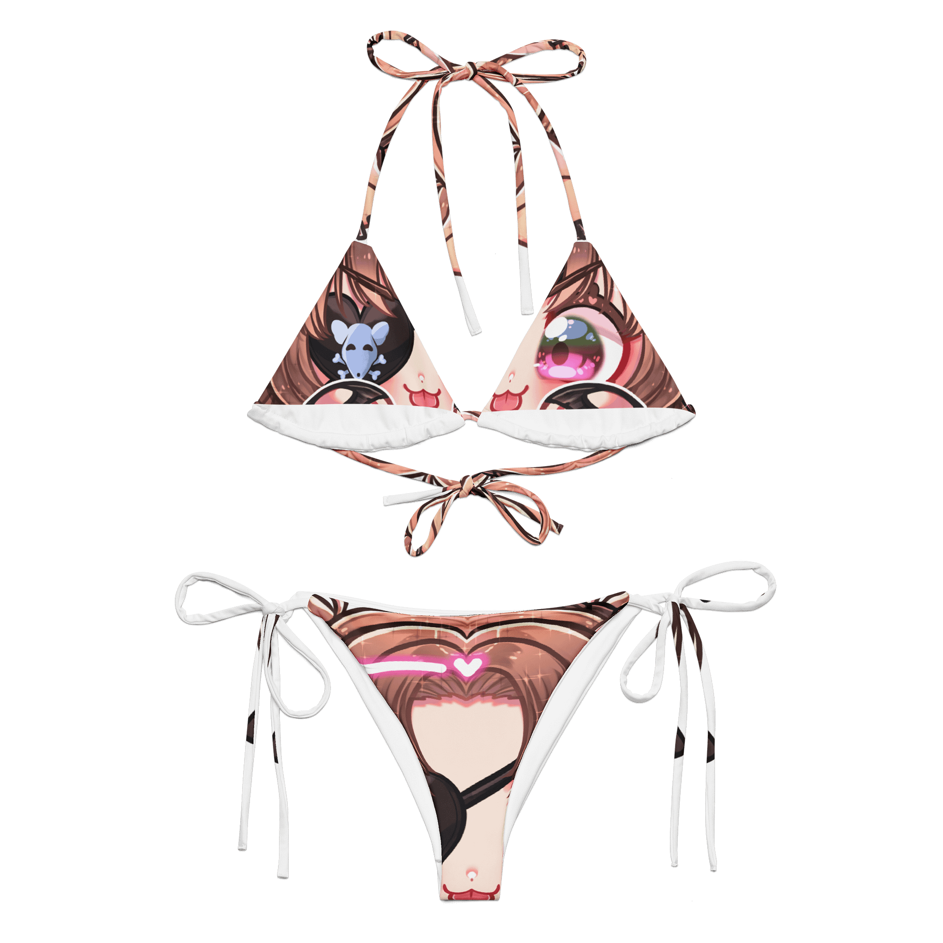 Kyokini 2.0 - All-Over Print Recycled String Bikini product image (2)