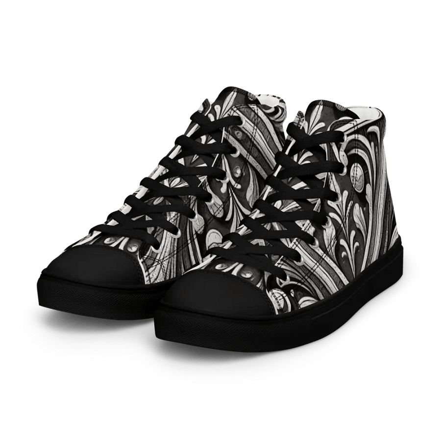 Floral X High Top Canvas Shoes product image (11)