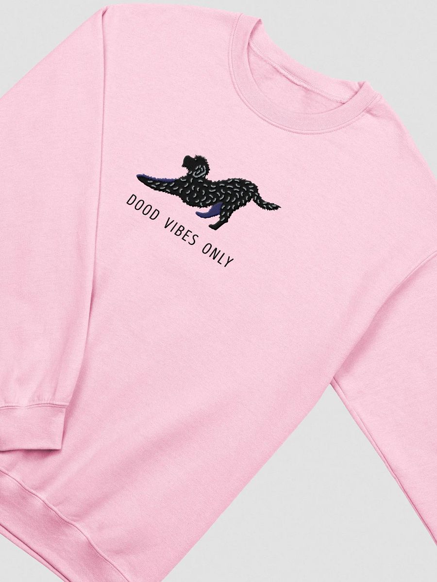 Dood Vibes Only Sweatshirt (Embroidered) of a Labradoodle(Black) product image (5)