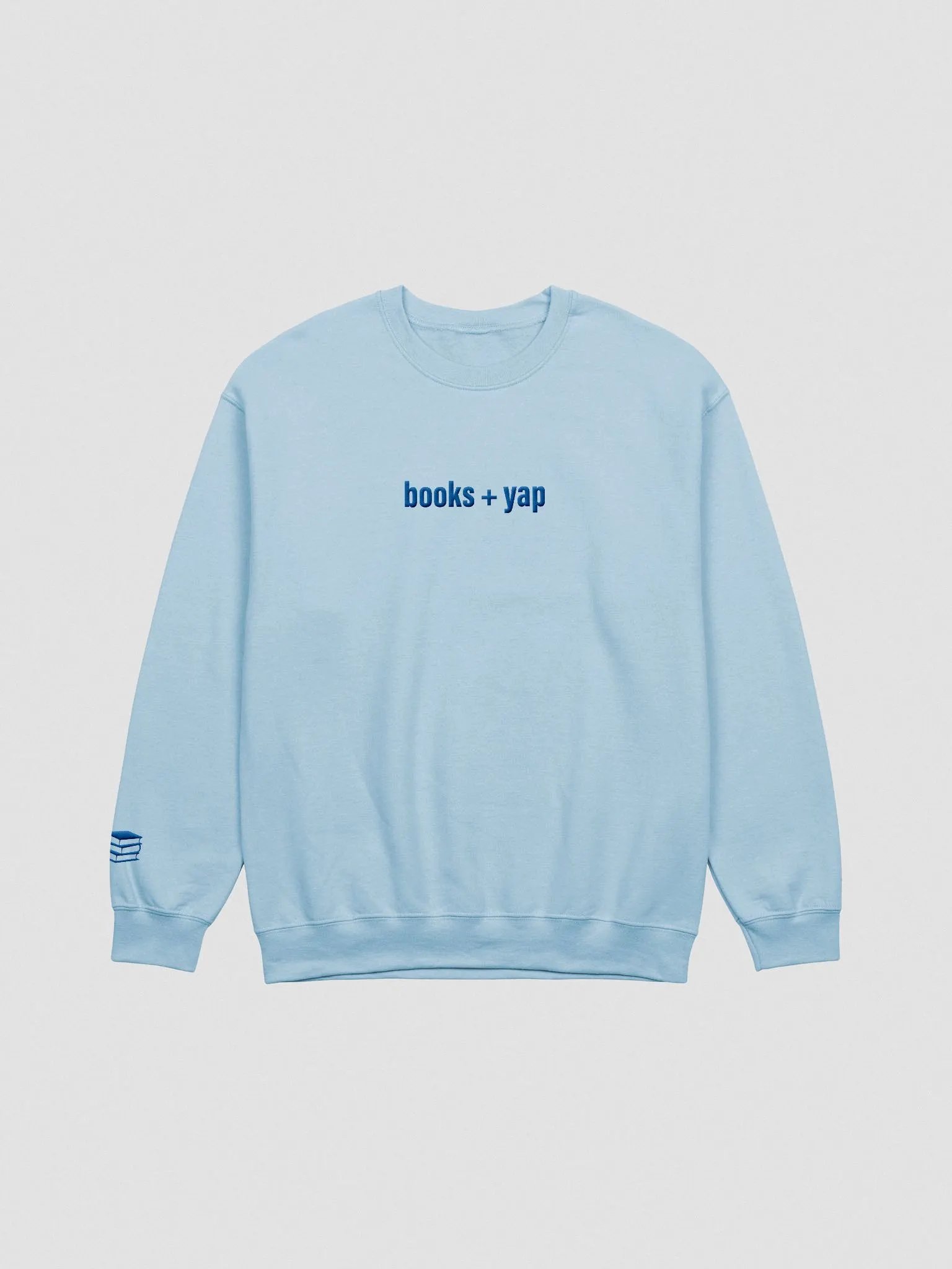 books + yap | embroidered crewneck product image (1)