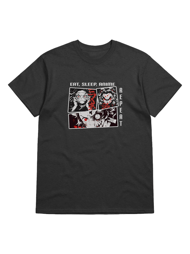 "Eat, Sleep, Anime, Repeat" Heavyweight Printed T-Shirt product image (1)