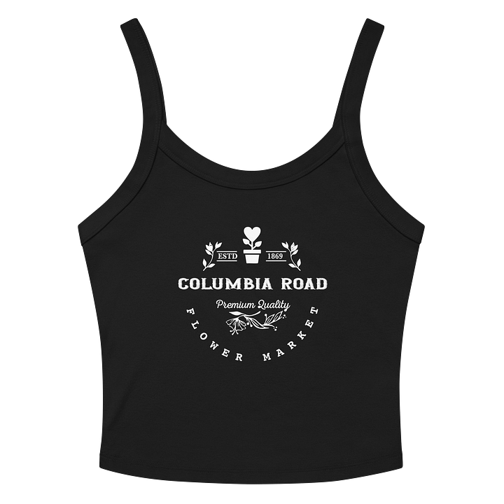 Columbia Road Market Women's Ribbed Tank Top (Black) product image (2)