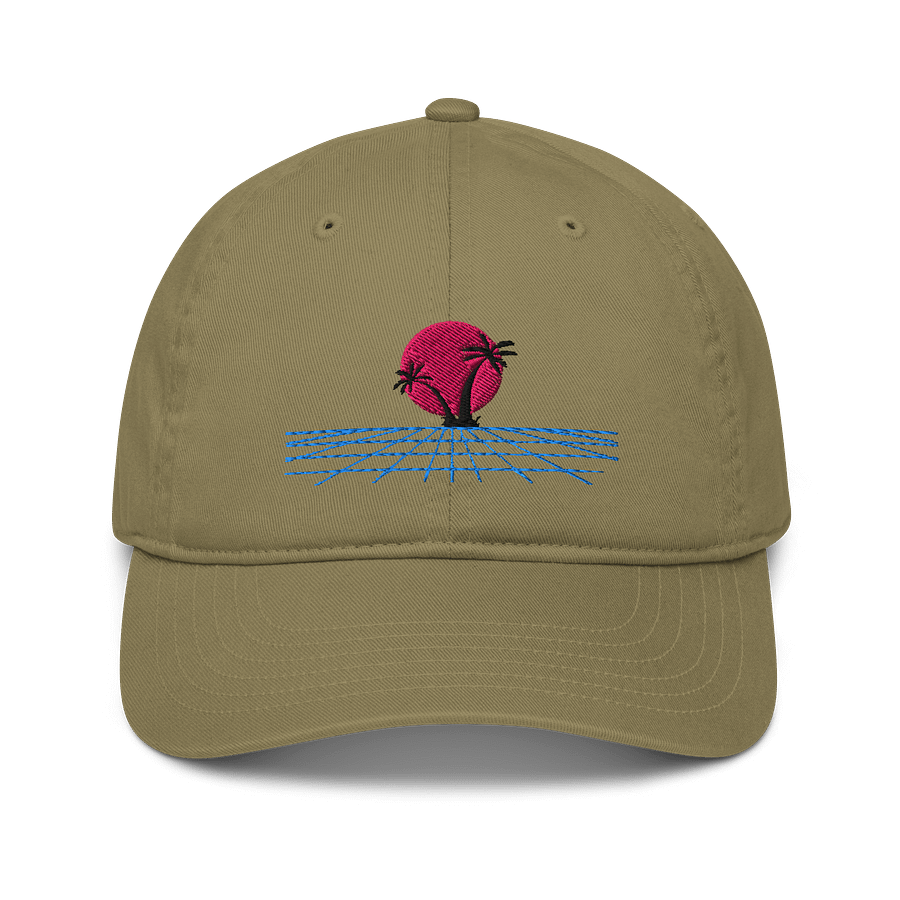 Synthwave Sunset Organic Cap product image (1)