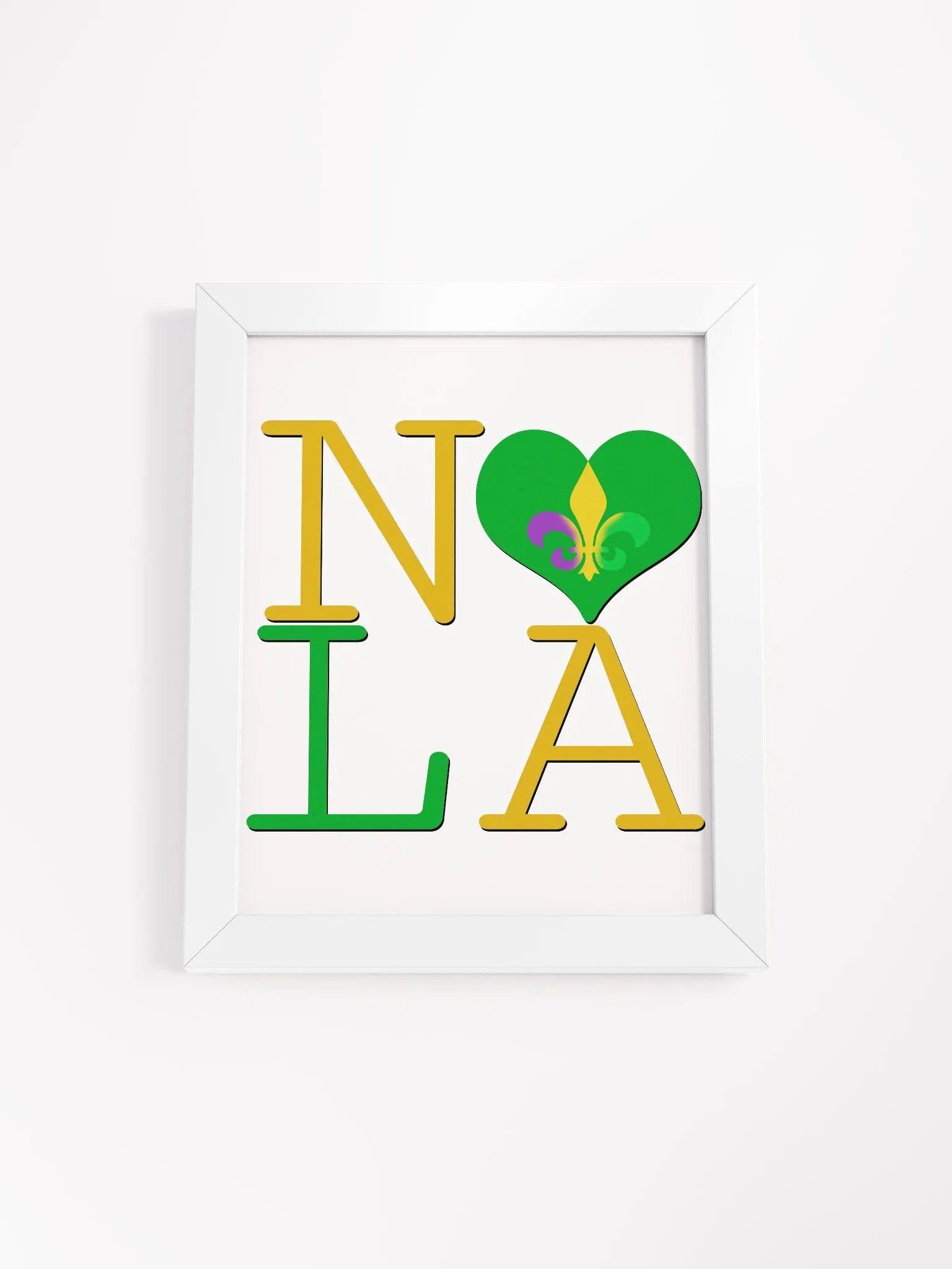 I LOVE NOLA **BIGSHOT POSTER** (MARDI GRAS 2 + IMAGE POP) product image (1)