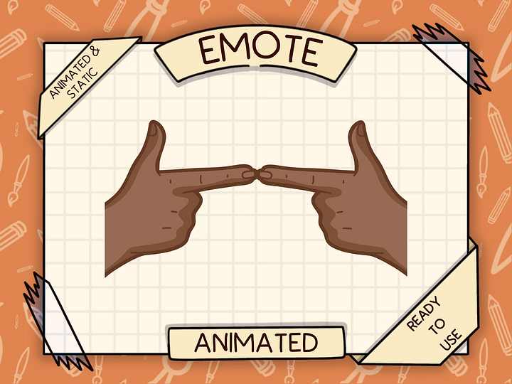 🙋🏽‍♀️ UWU FINGERS – Animated Emote 🥺👉👈 product image (1)
