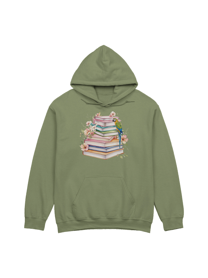 piled books unisex hoodie product image (2)