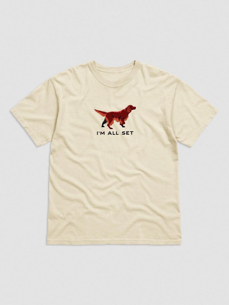 I'm All Set T-Shirt(Embroidered) of an Irish Setter product image (4)