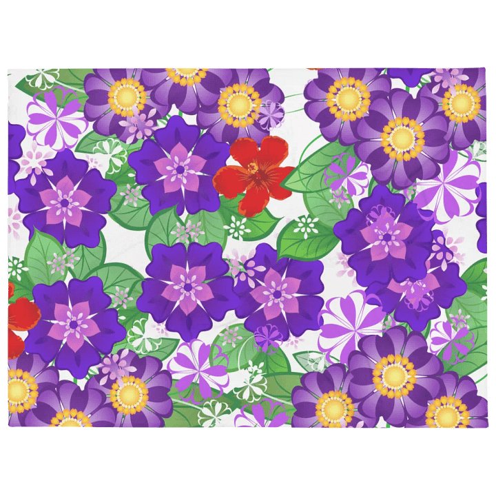 Purple Wildflower Floral Design Blanket product image (1)