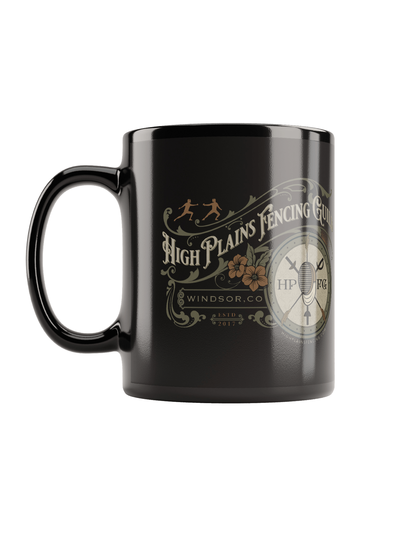 HPFG Vintage Style Emblem Black Mug product image (2)