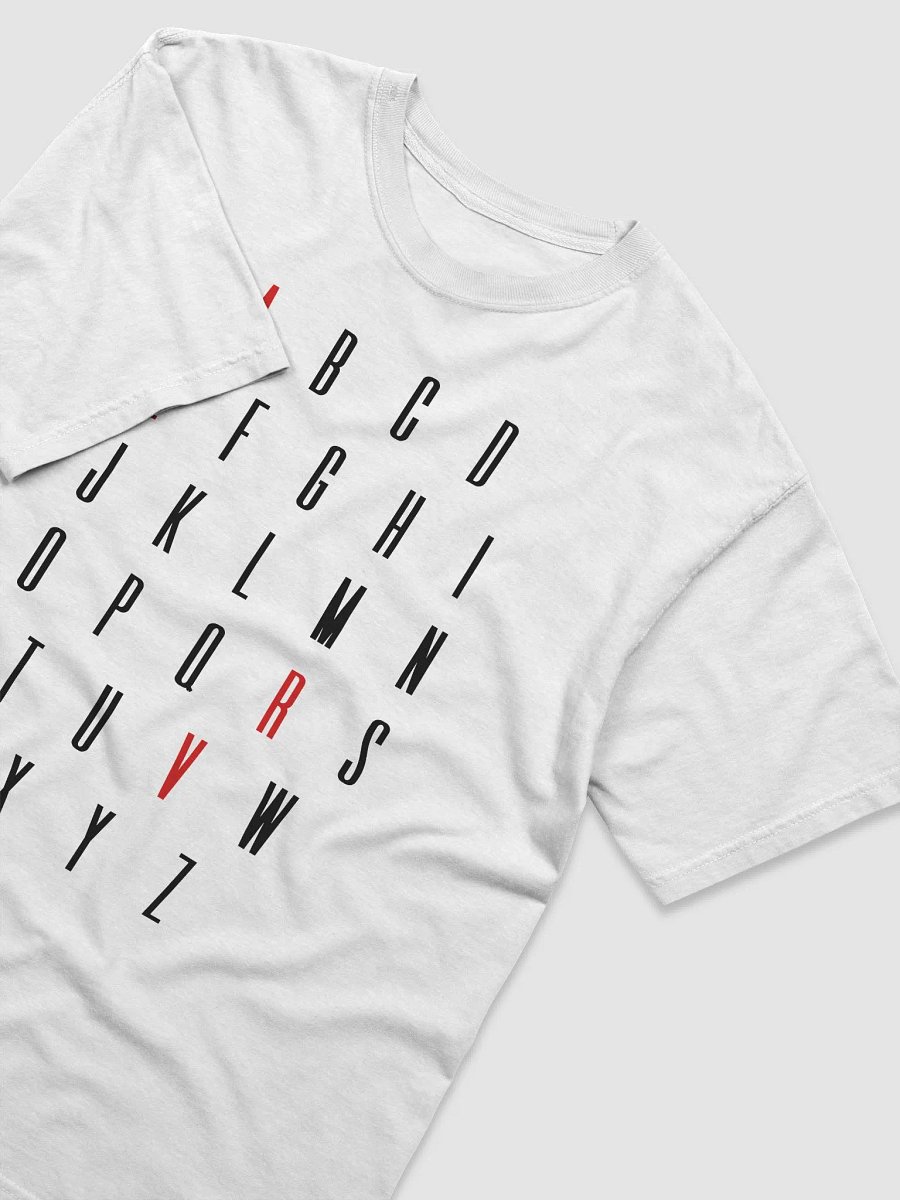 ALPHABET TEE WHITE + FREE SHIPPING product image (5)