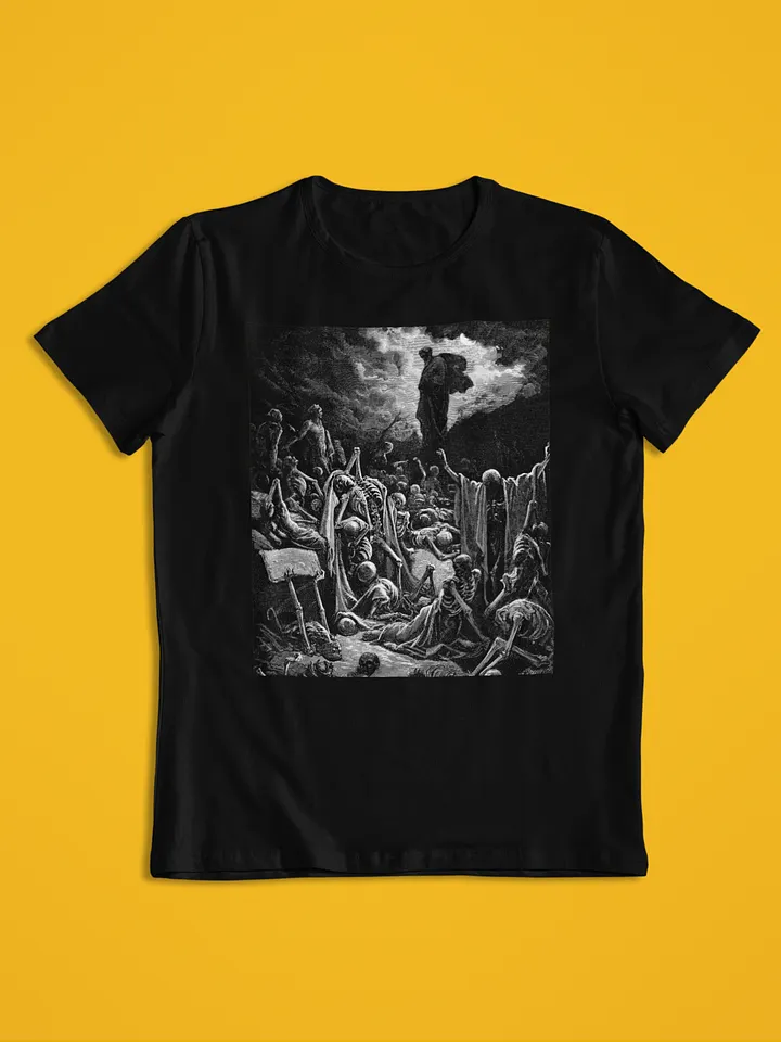 Vision of the Valley of Dry Bones Gustave Dore Bible Illustration Unisex T-Shirt product image (1)