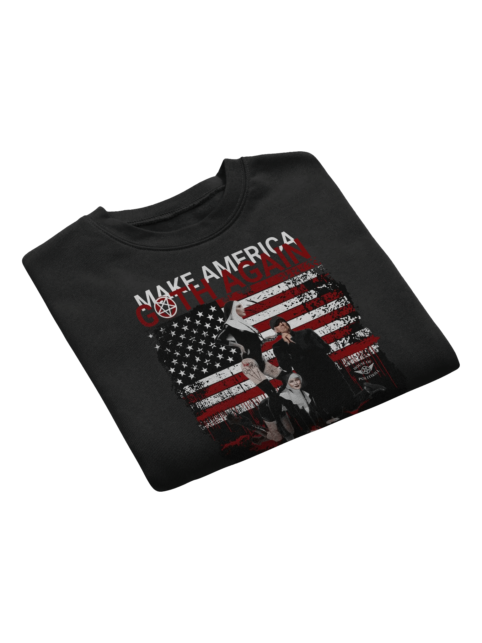 Make America Goth Again - Statement Cropped Fleece - Sacrilegious Gothic Design for Rebels product image (7)