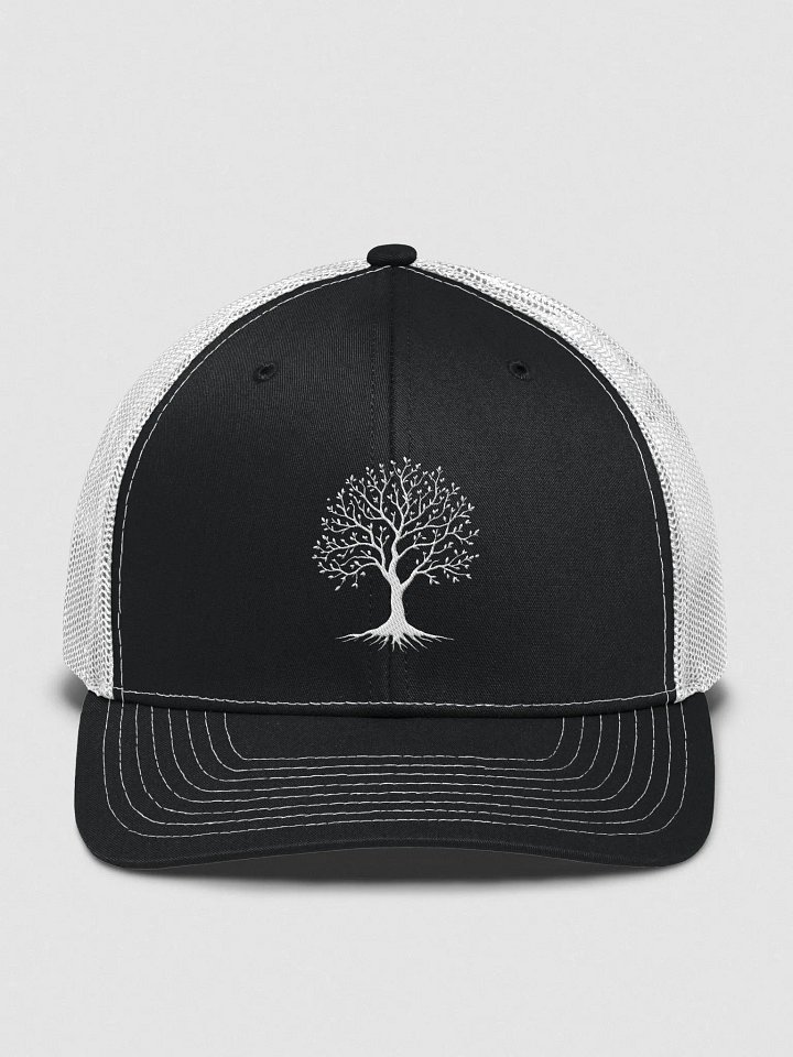 Tree of Life Christian Trucker Hat - Black/White | Proverbs 11:30 product image (1)