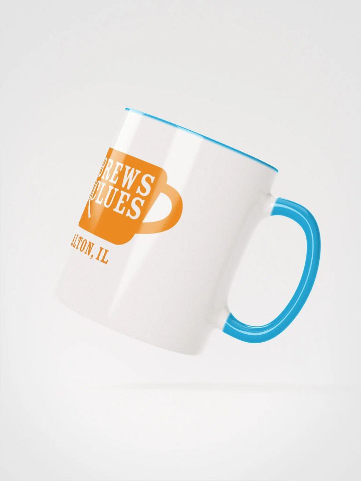 Brews & Clues Blue Accent Coffee Mug product image (2)