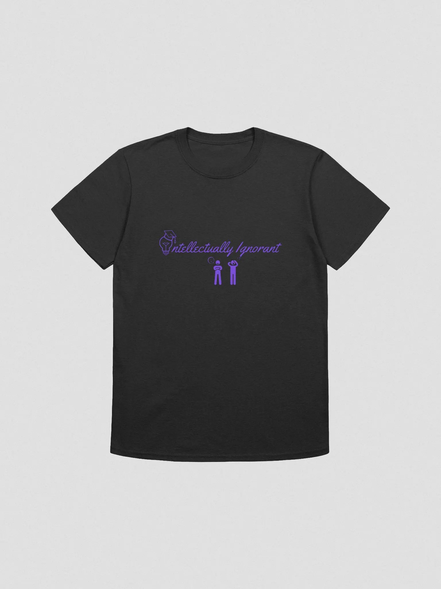 Intellectually Ignorant Unisex Softstyle ( Purple Logo) Tee Shirt product image (1)