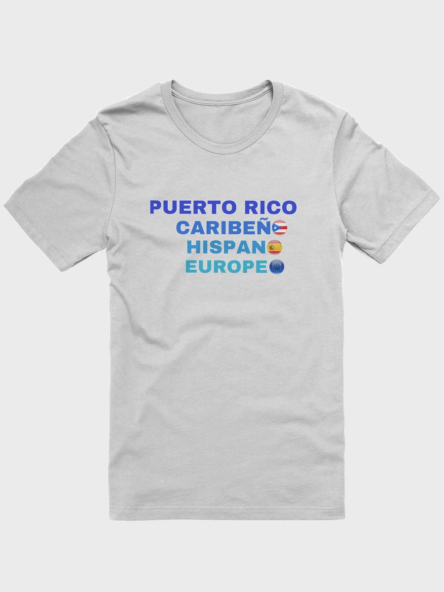 Camiseta manga corta gris - Puerto Rico Caribeño Hispano Europeo product image (2)