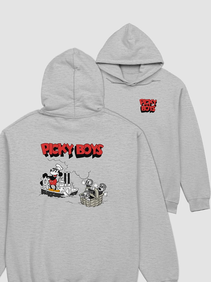 Mouse Boat Two Sided Hoodie (Grey) product image (1)