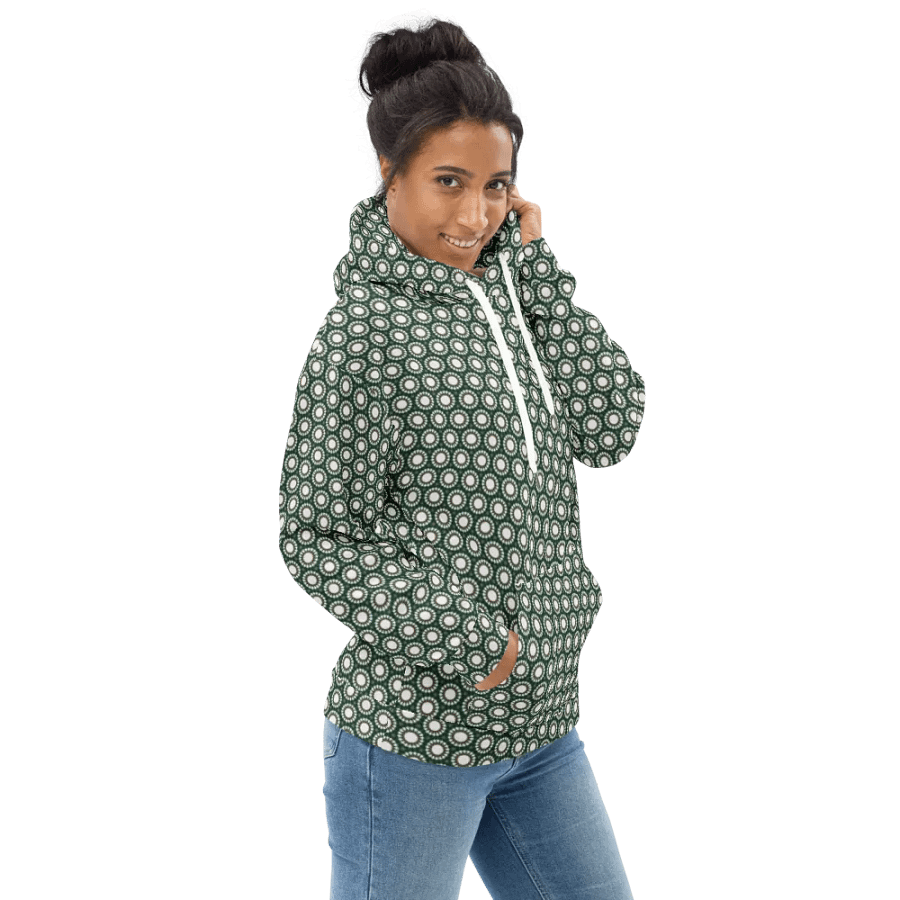 Abstract Circles Repeating Pattern Unisex Hoodie product image (2)