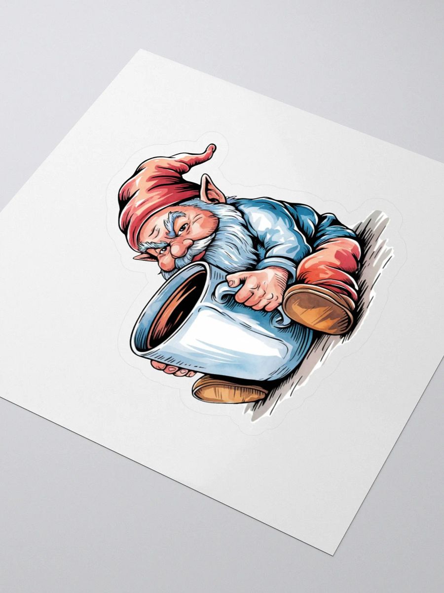 Coffee before Gnomie Sticker product image (3)