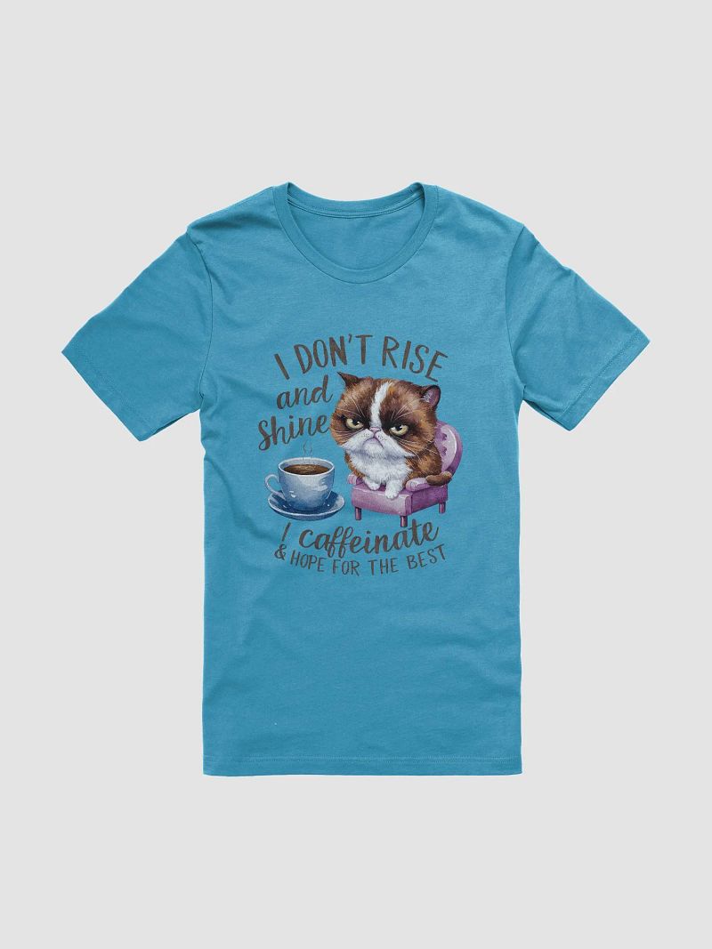 I Don't Rise and Shine, I Caffeinate Grumpy Cat T-Shirt