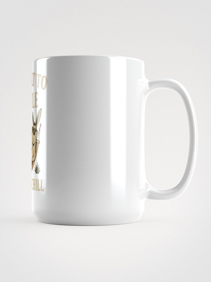 Not Built to Hustle – Born to Chill Mug (Donkey-Approved Downtime) product image (2)