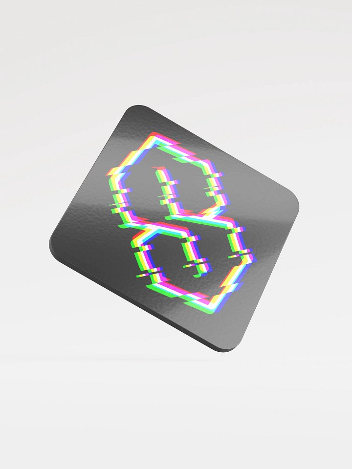Glitch Era Glass Coaster product image (1)
