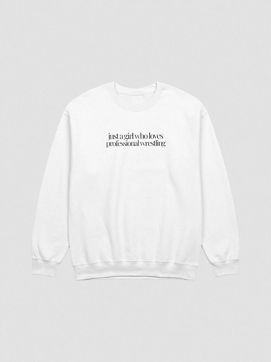 Just A (Wrestling) Girl Embroidered Pullover - Black Font product image (13)