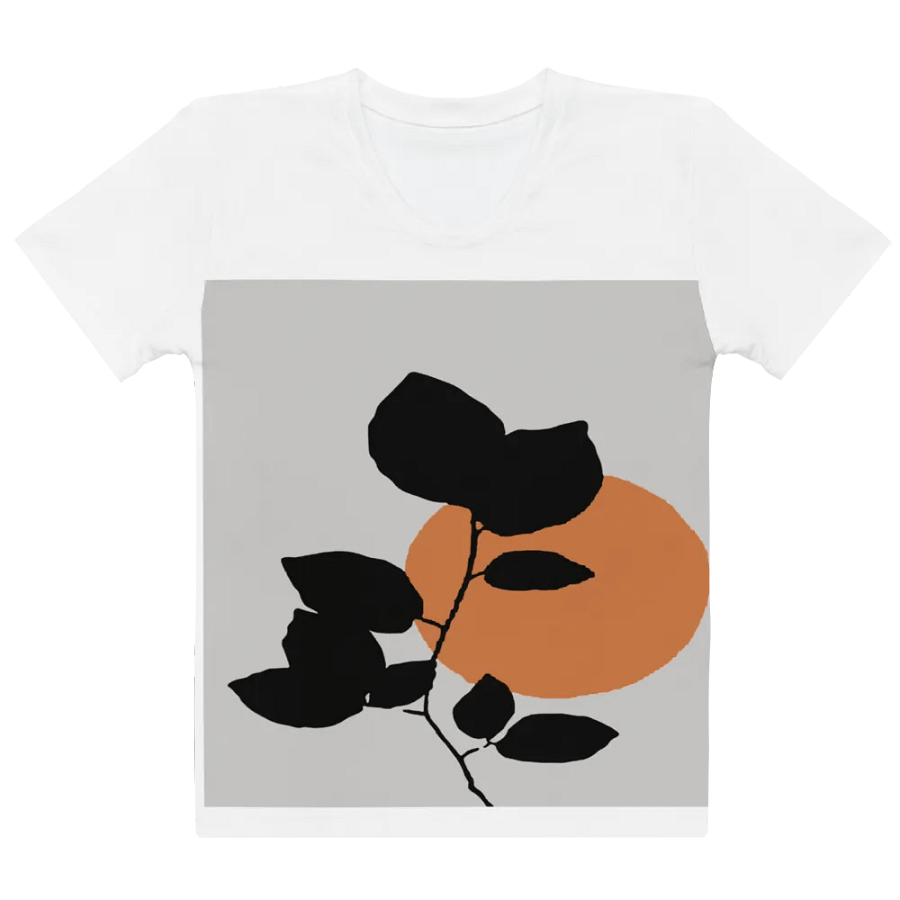 Hand-Drawn Flat Design Flower Outline Unisex T-Shirt DT006 product image (5)