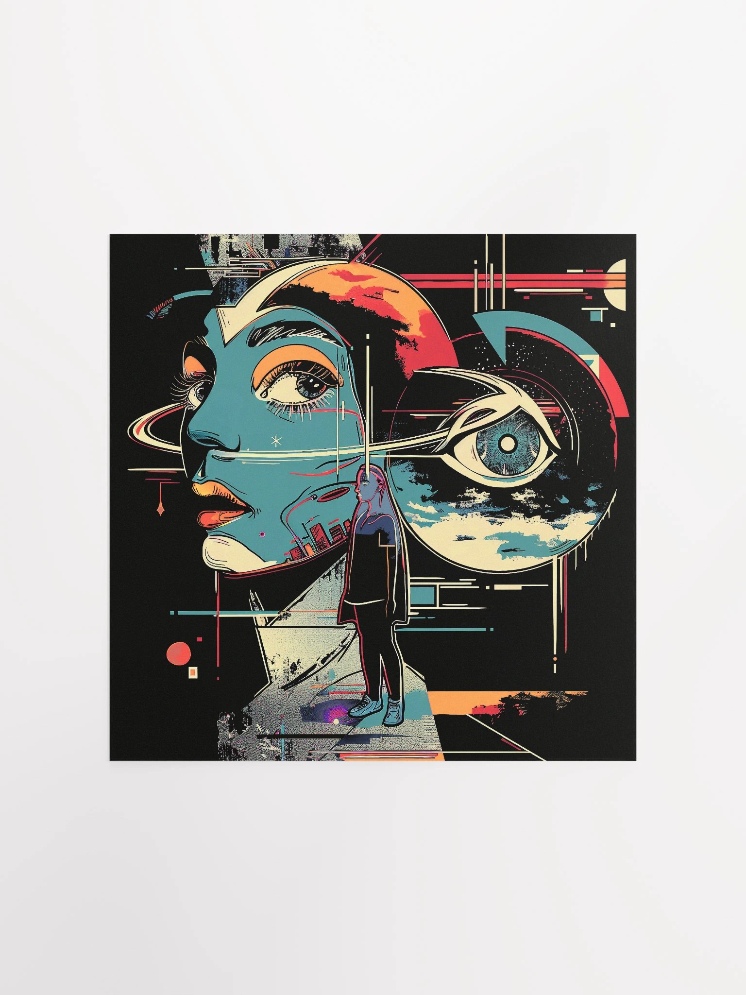 Ponder Past, Surreal Pop Art Fusion, Poster product image (1)