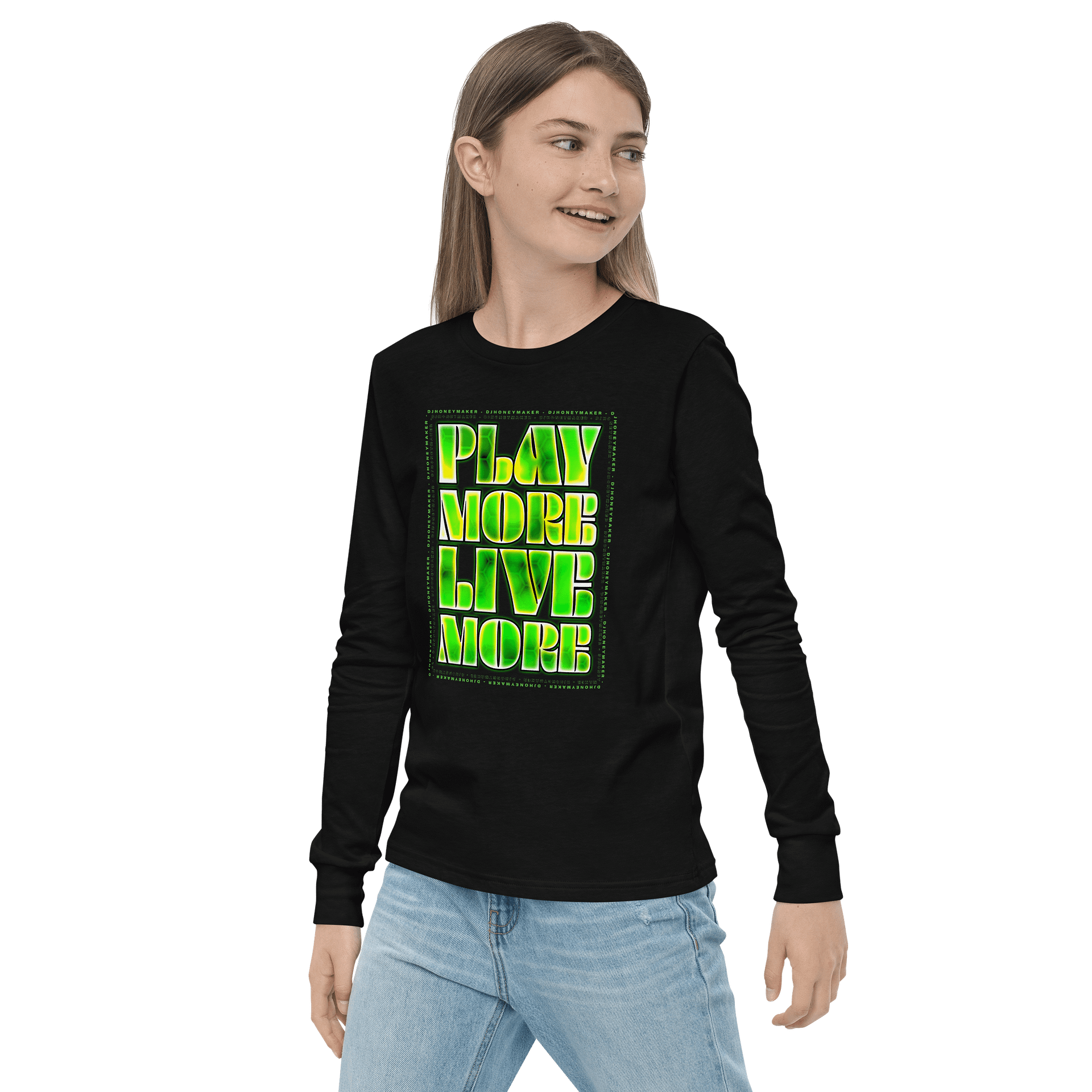 Play More Live More Youth Long Sleeve T-Shirt product image (11)